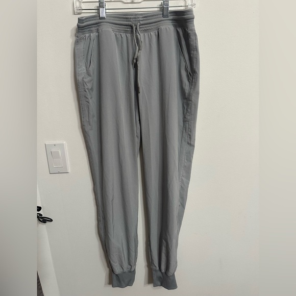 Gray Relaxed Fit Joggers with Elastic Cuffs - Picture 1 of 6